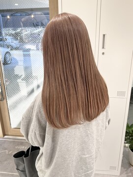 リアン(Lien) ミルクティーベージュ/ぷつっとカット/ダブルカラー