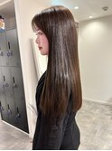 髪質改善/ロング/オリーブベージュ
