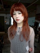 ギークス(GEEKS) 【GEEKS渋谷】マッシュウルフ/ハッシュカット/オレンジ/レイヤー