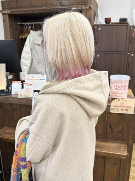 ジャストビューティー リアリー(just beauty Really) ホワイトベージュ×ピンクカラー【横須賀中央 Really】