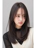  【トレンド】韓国風くびれレイヤーカット＋艶カラー＋トリートメント