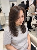 ＼白髪ぼかし/白髪活かし/グレージュ/大人レイヤー/40代／