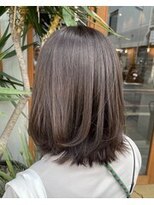 レリコ ニド(Relico-nid) 髪質改善20代30代40代大人可愛いミディアム×オリーブカラー