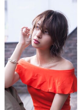 オースティン 錦糸町(AUSTIN) AUSTIN くせ毛風無造作カール×丸みショートボブミディ