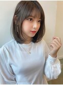 【BAYROOM】20代30代40代大人の内巻きボブ×オリーブベージュ