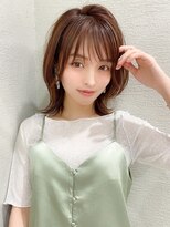 アフロート エル 錦糸町(AFLOAT L) マロンベージュ/シースルーバング/ラベンダーカラー/Aラインボブ