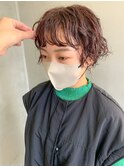 ショートパーマ、ニュアンスパーマ、ショートヘア