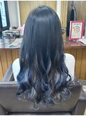 ベース+ネイビーメッシュ+シルバーメッシュ