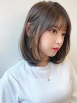 【HONEY渋谷】うるツヤストレートロブ×オリーブベージュ/小室★
