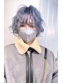 くすみブルー