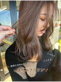 まろみブラウン×韓国風レイヤーカット