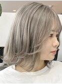 シルバーグレー[新宿駅/切りっぱなしボブ/エアリーロング]