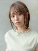 切りっぱなし/くびれヘア/レイヤーボブ