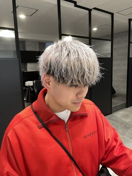 アクション 心斎橋店(ACTION) メンズインナーカラー　シルバー×ブラック