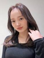 ノイ(noi) 顔周りレイヤーカットくびれヘアミルクティーベージュカラー