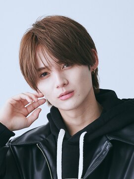 エルマーク 天王寺(L-MARK) シースルーマッシュナチュラルマッシュメンズ韓国ツーブロック