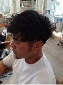 大人マッシュメンズパーマ