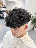 スペインカール/スパイラルパーマ/フェード/宇都宮/メンズパーマ