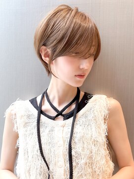 ハルキミナト ジャパン ヨコハマ(HARUKI MINATO japan YOKOHAMA) 大人ショート/縮毛矯正/学割U24/ブルーカラー/くすみベージュ