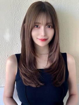 アフロート ディル(AFLOAT D'L) シースルーバング 2wayバング レイヤーカット 小顔前髪 小顔