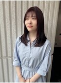 レイヤー/伸ばしかけヘア/小顔ヘア /ブリーチなしカラー