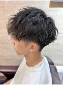 20代ツイストスパイラル◎韓国風マッシュ×束感メンズパーマ