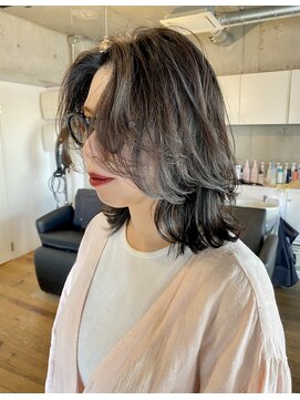 ハイジア(hygea) 20代30代40代くびれミディ☆かきあげバング☆ウルフレイヤー