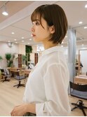 大人フェミニンボブ【川西能勢口駅】