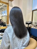 ロンドアベニール 北千住(Lond avenir)&nbsp;暗めカラー/ボブ顔周り/前髪/レイヤー/髪質改善/縮毛矯正/北千住