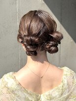 ピークアブー 原宿ハラカド(PEEK-A-BOO) ヘアセット 結婚式ヘア ツインヘア お団子ヘア お呼ばれヘア