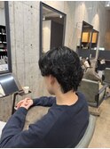 MEN’S HAIR/サーフカール/刈り上げセンターパート/船橋