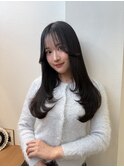 オリーブグレー/韓国風巻き/レイヤーカット/髪質改善/縮毛矯正