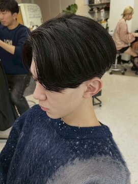 グッドタイムエフティフィフス 横浜西口(GoodTimes ft.fifth) 横浜ニュアンスパーマセンターパート緩めフェザーパーマ40代◆