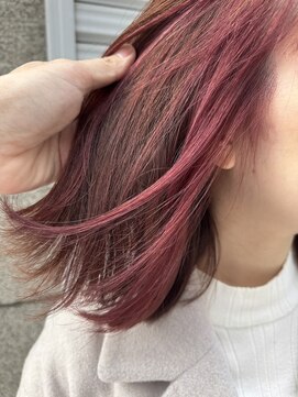 サル(saru) #インナーカラー × #ピンクカラー