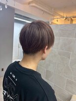 オゼル(OZEL) ミニウルフチェリーブラウンホワイトグレージュフェザーパーマ