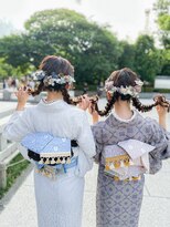 バサラ 大阪なんば店(VASARA) 大阪なんば/小紋ヘア/着物ヘア/卒業式ヘア/成人式ヘア