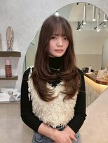 ジーナ  札幌大通(Zina)&nbsp;美髪＊サイドハイレイヤー＊チョコレートブラウン＊Zina札幌大通