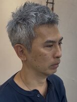 37.0°C-レスト(37.0°C-rest) 毛束ニュアンスメンズショートカットスパイキー