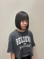 アクセ 束感ショートAラインボブショートフレンチカジュアル小顔カット