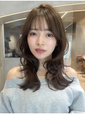 丸みショート/カーテンバング/顔周りカット/ダークブルー☆452