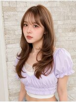 レミエ ダイカンヤマ(lemiie)&nbsp;レイヤーカット  韓国レイヤー ハイレイヤー　ミルクブラウン