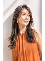アッシュ 学芸大学店(Ash)&nbsp;ロング/大人女性/グレージュ/白髪ぼかしハイライト/髪質改善