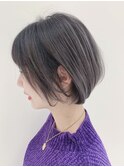 【新保 優】大人ボブ グラデーションカラー ネイビーカラー☆