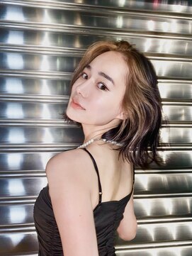 シンク オモテサンドウ(sync omotesando) 【sync】韓国フェイスフレーミング、ミルクティーベージュ