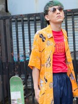 リブロ 三軒茶屋(LIBRO) ストリート系×グリーンヘア