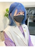 ブルー×ペールブルー