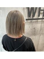 アンダーバーホワイト 南海難波店(_WHITE)&nbsp;切りっぱなしボブ