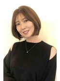 大人のショートボブヘア