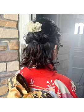 ミル 今治(1003 mille IMABALI) 成人式・卒業式に！王道華やかハーフアップ