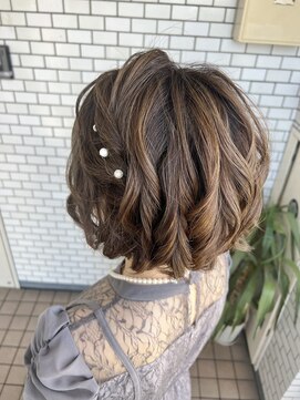 フェリーチェ(Felice) ショートヘアアレンジ　ツイン　お呼ばれヘア